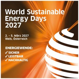Titelblatt der Vorankündigung zu den World Sustainable Energy Days 2027