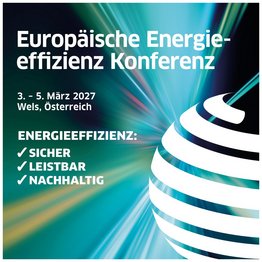 Titelblatt der Vorankündigung zur Europäischen Energieeffizienz Konferenz 2027